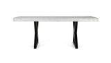 Giner and Colomer - Hand-Carved Mango Wood Dining Table With Glass Top (200 cm)