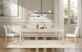 Giner and Colomer - Hand-Carved Mango Wood Dining Table With Glass & Turned Legs