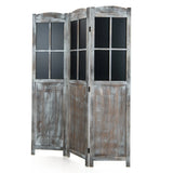 178 cm Vintage Freestanding Wall Divider Room Separator-Rustic Brown