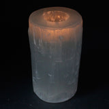 Selenite Cylinder Candle Holder - 15 cm