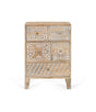 Giner and Colomer - Mango Wood Bedside Table With 5 Hand-Painted Drawers