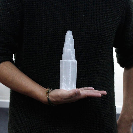 Natural Selenite Tower - 20 cm