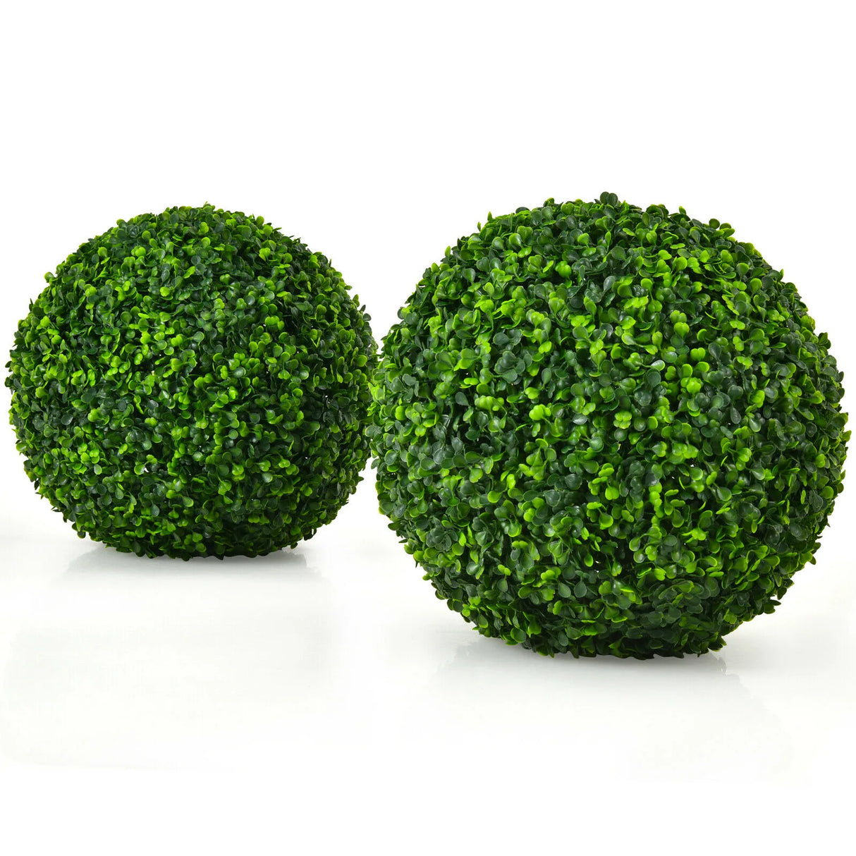 2-Piece 40cm Artificial Topiary Ball for Backyard, Home Decor
