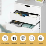 7-Drawer Chest Storage Dresser Floor Cabinet Organizer with Wheels