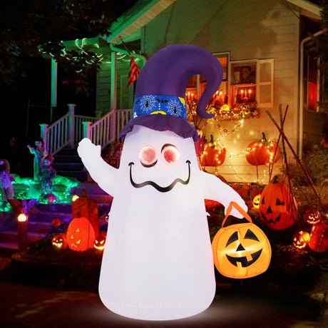 180 CM Halloween Inflatables with Dimming Infinity Mirror Lights