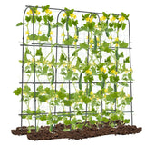 Garden Arched Trellis for Climbing Plants U-Shaped with Netting