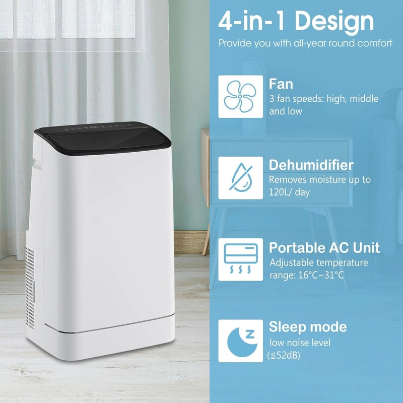 18000 BTU Portable 4-in-1 Air Conditioner with APP Control-White