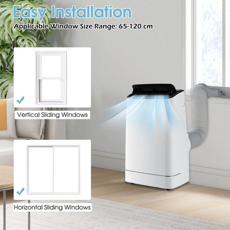 18000 BTU Portable 4-in-1 Air Conditioner with APP Control-White