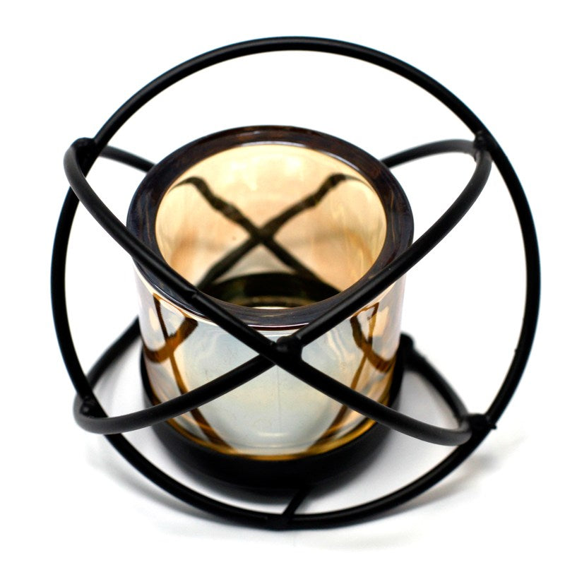 Centrepiece Iron Votive Candle Holder - 1 Cup Single Ball