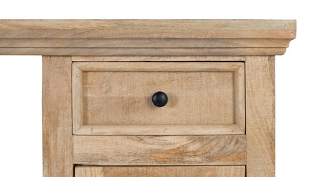 Giner and Colomer - Natural Mango Wood Desk With Doors & Drawers