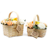 Medium Orange Bouquet in Wicker Basket