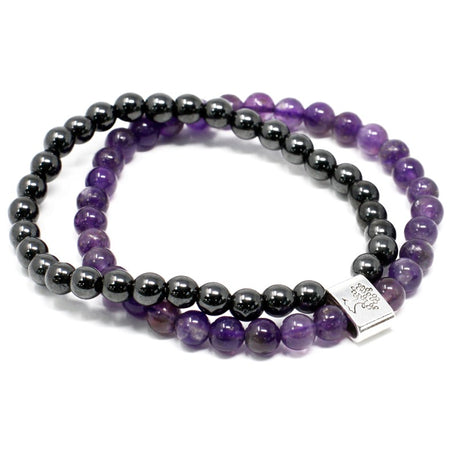 Magnetic Gemstone Bracelet - Amethyst