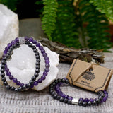 Magnetic Gemstone Bracelet - Amethyst