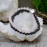 Magnetic Gemstone Bracelet - Rose Quartz