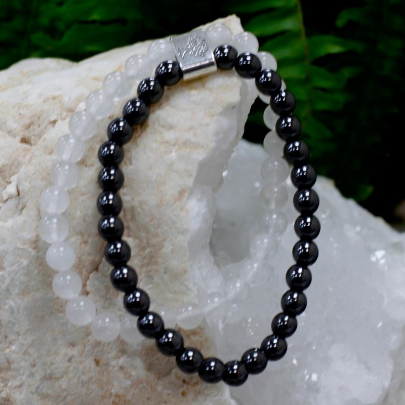 Magnetic Gemstone Bracelet - Rock Quartz