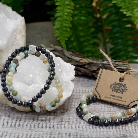 Magnetic Gemstone Bracelet - Amazonite