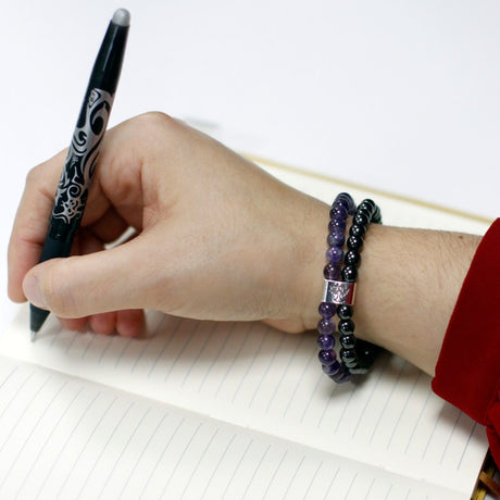 Magnetic Gemstone Bracelet - Amethyst