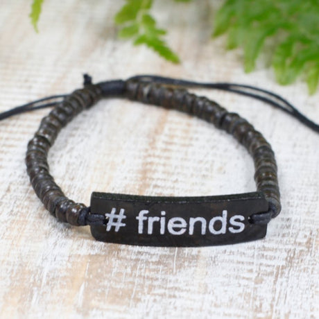 Coco Slogan Bracelets - #Friends