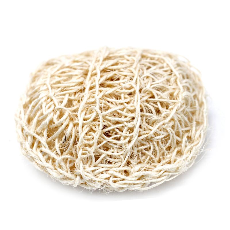 Sisal Sponge and Scrub - Soft Round Exfoliating Cushion