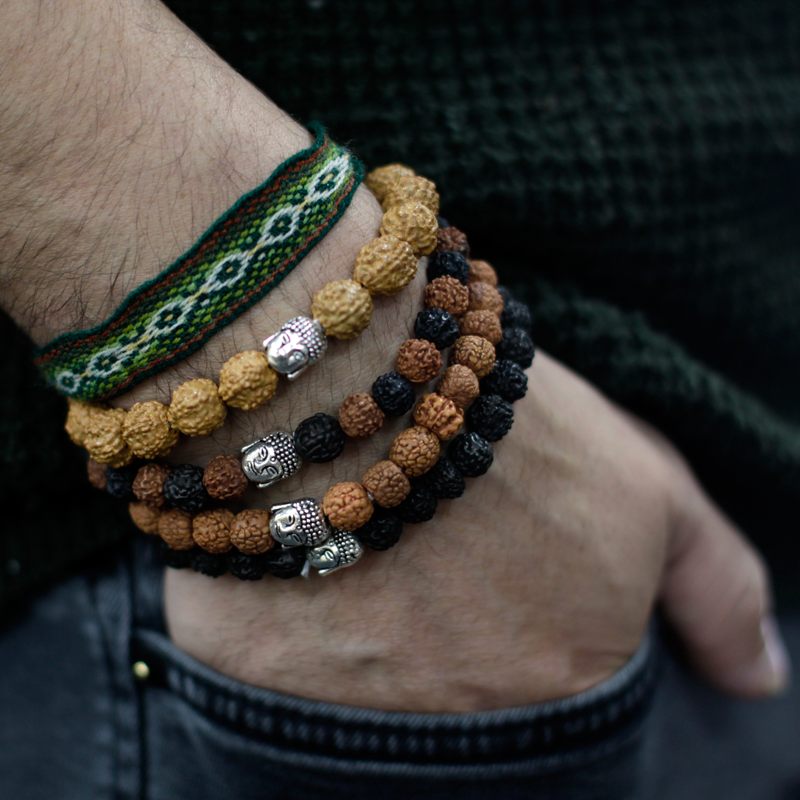 Assorted Rudraksha Buddah Bangles