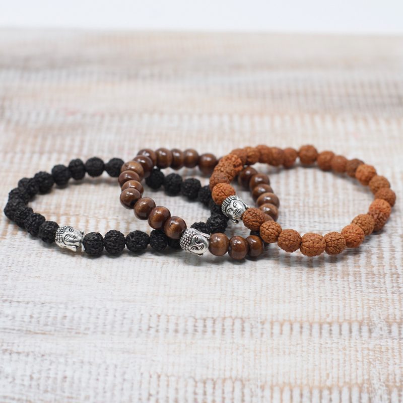 Darkwood Beads & Buddah Bangle