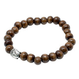 Brown Beads & Buddah Bangle