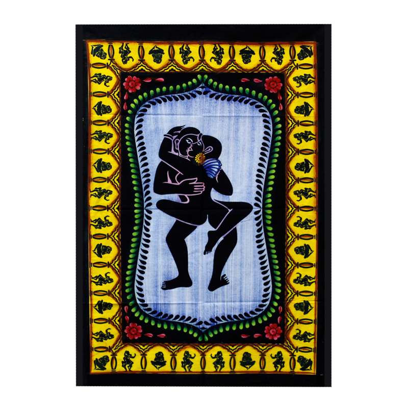 Handbrushed Cotton Wall Art - Kamasutra