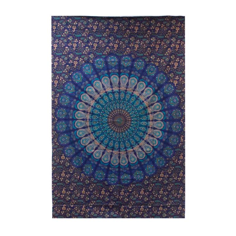 Double Cotton Bedspread + Wall Hanging - Classic Mandala