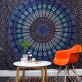 Single Cotton Bedspread + Wall Hanging -  Hamsa