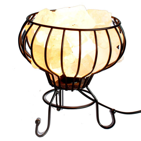 Low Salt Rock Brazier, White Salt Chunks, Cable & Bulb