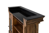 Giner and Colomer - Mango Wood & Granite Bar Counter With 1 Door, 1 Drawer