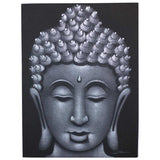 Buddha Painting - Grey Sand Finish