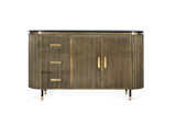 Giner and Colomer - Bronze-Covered Mango Wood Sideboard With 3 Drawers & 2 Doors