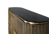 Giner and Colomer - Bronze-Covered Mango Wood Sideboard With 3 Drawers & 2 Doors