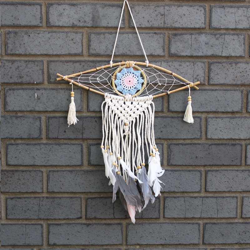 Protection Dream Catcher - Sm Macrame Evil Eye