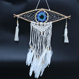 Protection Dream Catcher - Sm Macrame Evil Eye