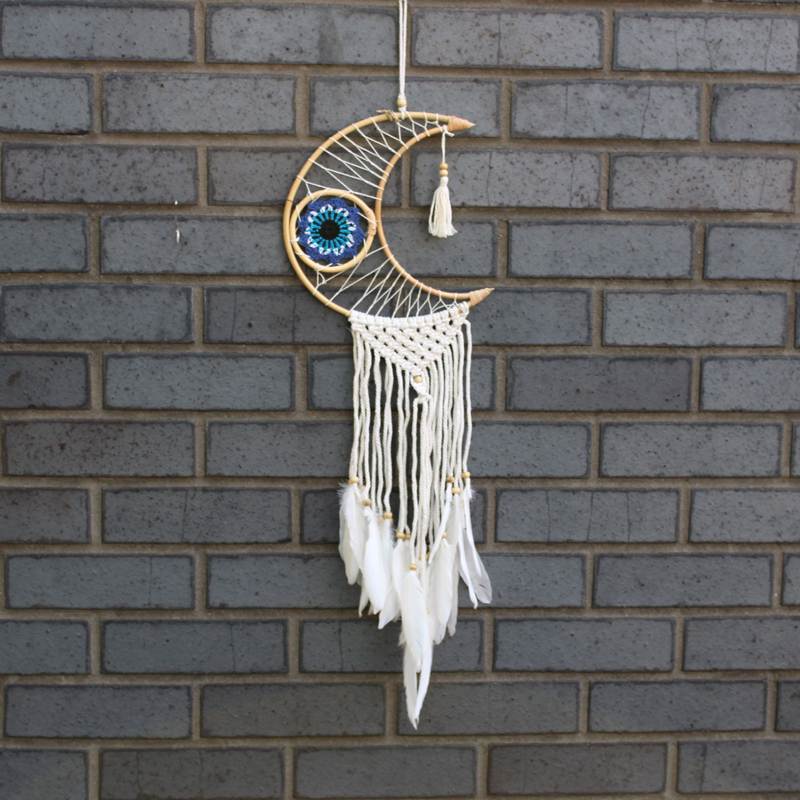 Protection Dream Catcher - Macrame Moon