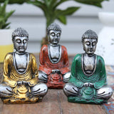 Silver Mini Buddha (Assorted Colours)