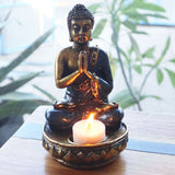 Buddha Candle Holder - Red - Medium