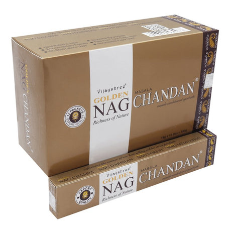 15g Golden Nag - Chandan Incense