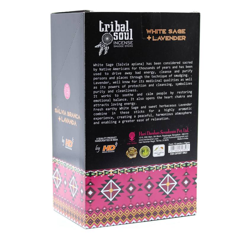 Tribal Soul Incense Sticks - White Sage + Lavender