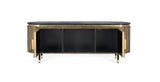 Giner and Colomer - Bronze-Finish Mango Wood TV Cabinet (2 Doors)