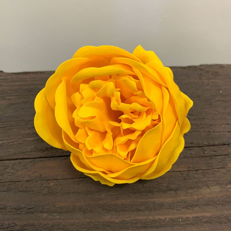 Craft Soap Flower - Ext Large Peony - Yellow