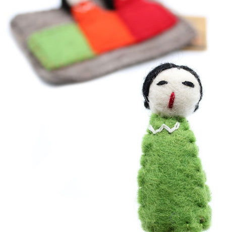 Pouch with Finger Puppets - Friends