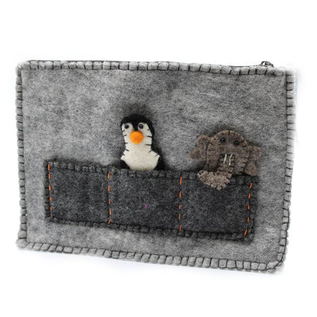 Tablet Pouch with Finger Puppets