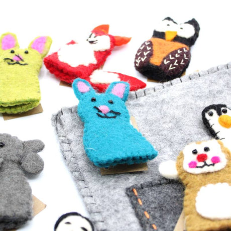 Tablet Pouch with Finger Puppets