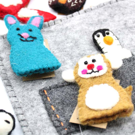 Tablet Pouch with Finger Puppets