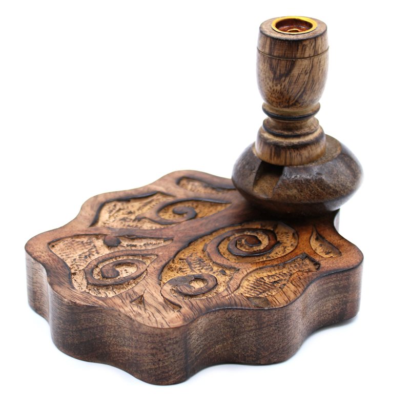 Sm Mango Wood Backflow Burner - Tree of Life