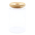 Cottage Bamboo Glass Jar - 15cm