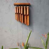 Bamboo Windchime - Natural finish - 12 Large Tubes